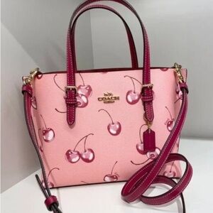 Coach Pink Cherry Print Women's Bag